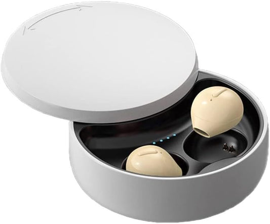 Invisible Earbuds Small Mini Wireless Bluetooth Earpiece Phone Discreet Earbud for Music, Home, Work