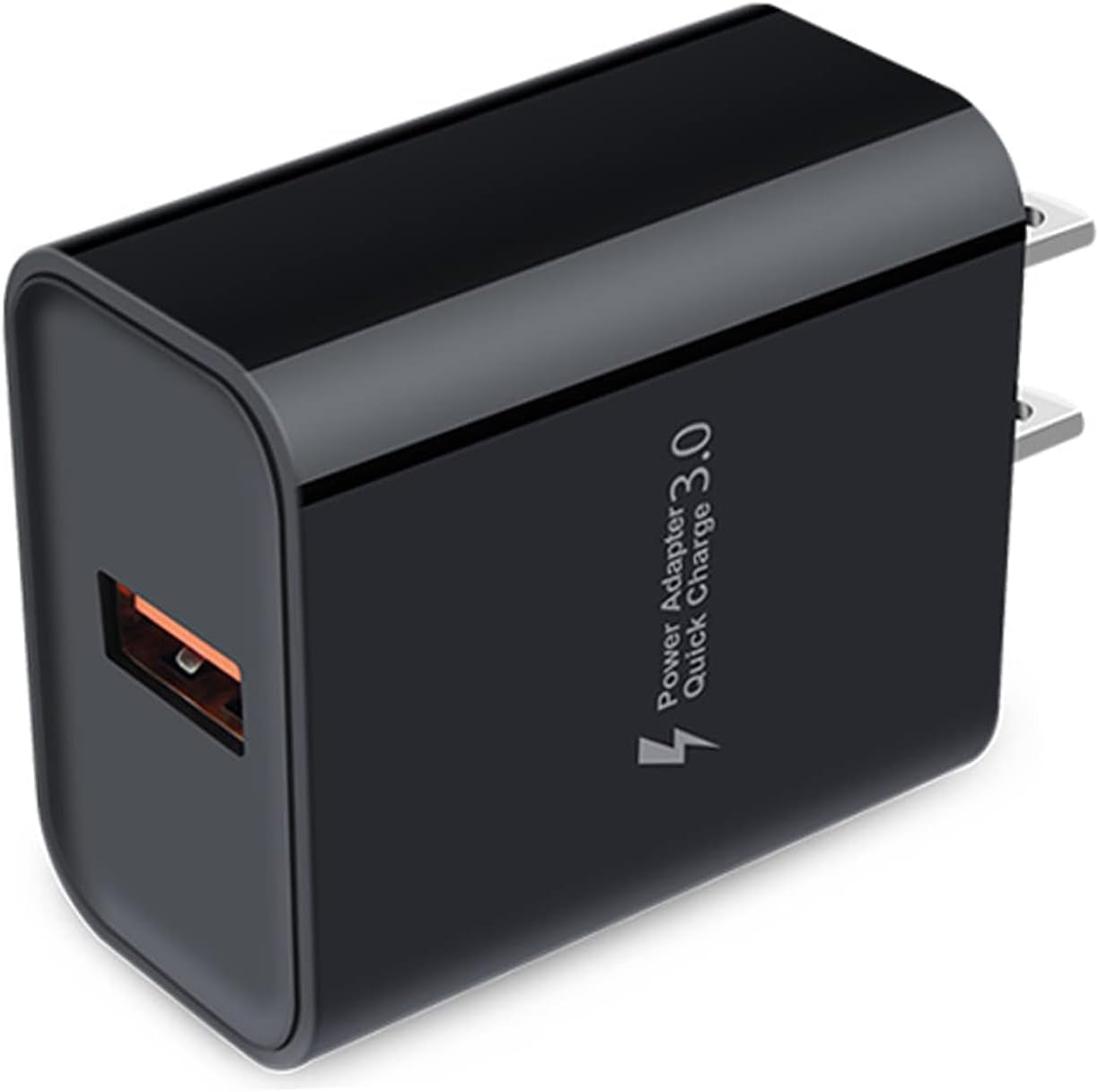 Samsung 18W USB Charger - 3A Quick Charge 3.0 Wall Charger - Fast Charging Block for Galaxy S24, S23, S22, S21, S20, S10, S9, S8, Z Flip 6, 5, 4, 3, A16, A55, A15, A54, A14, A53, A03S, A12, A13