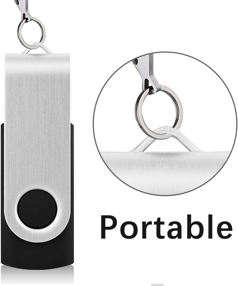 10 Pack 32GB Flash Drive USB Drive Memory Stick Thumb Drive, Black USB 2.0